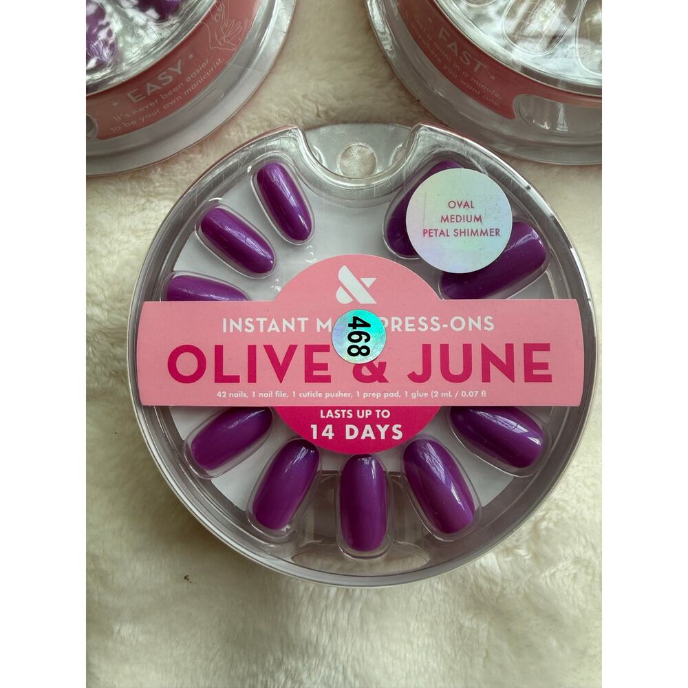 Olive & June Instant Mani Press-On Nails Lot of 3 - Picture 2 of 5